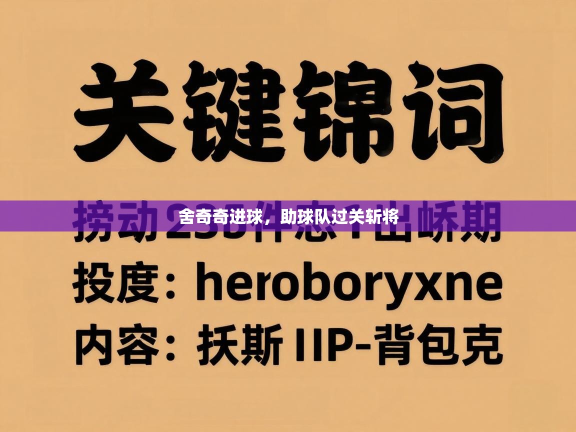 舍奇奇进球，助球队过关斩将  第1张